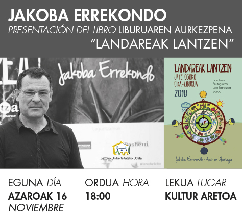 Jakoba Errekondo aurkezpena Jakoba Errekondo aurkezpena