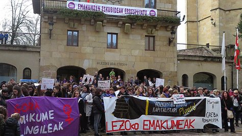 El 8 de marzo las mujeres se plantaron en Lezo