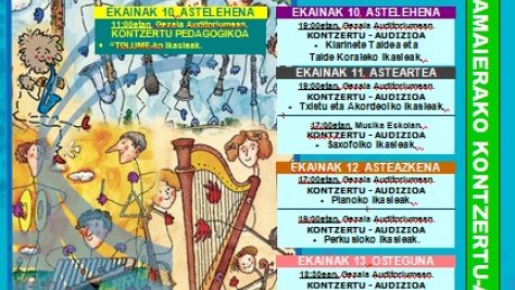 Musika Eskolako kurtso amaierako kontzertuak