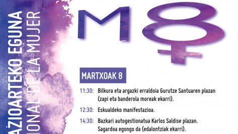 Martxoaren 8an, guztiok bat Emakumeen Nazioarteko Egunarekin!