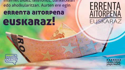 Los cuatro Ayuntamientos de Oarsoaldea animan a realizar la declaración de la renta en euskera