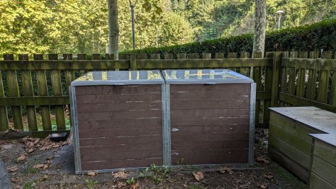 Nuevas compostadoras en la zona de compostaje comunitario de Andreone