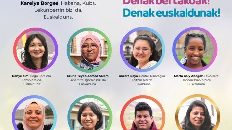 Beste herrietatik etorri eta euskara ikasten ari direnak ikusaraziko ditu aurten UEMAren 'Egin nirekin ere euskaraz!' kanpainak