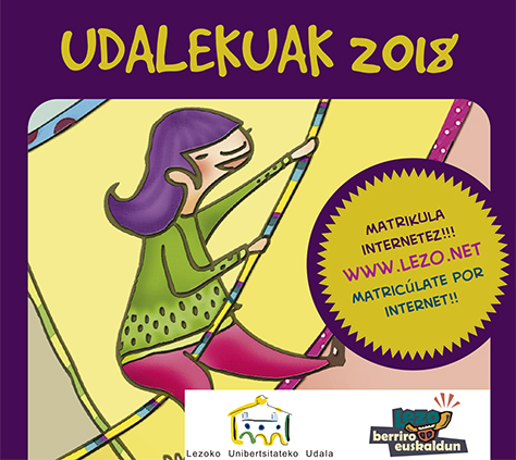 Udalekuetan izena emateko aukera maiatzaren 21etik 31ra Udalekuetan izena emateko aukera maiatzaren 21etik 31ra