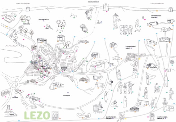 LEZOKO IBILBIDEEN MAPA