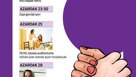Azaroaren 25aren harira, “Indarrez ezer ere ez” kanpaina jarriko da martxan Lezon