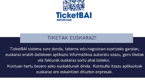Los ayuntamientos de Oarsoaldea recomiendan instalar TICKETBAI también en euskera