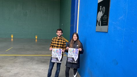 Jon Amiama Jauregi orientador deportivo y Maialen Pikabea Huete, responsable del proyecto