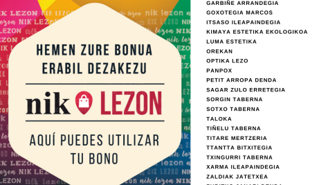 LEZO BONUAK ERABILI AHALKO DIREN ESTABLEZIMENDU ZERRENDA