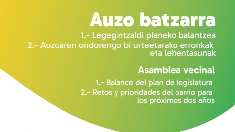 AUZO BATZARRAK EGINGO DITUZTE DATORREN ASTEAN