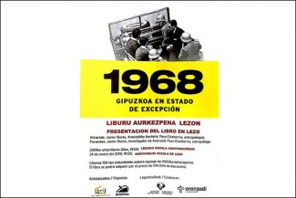 "1968 Gipuzkoa en estado de excepción" liburuaren aurkezpena