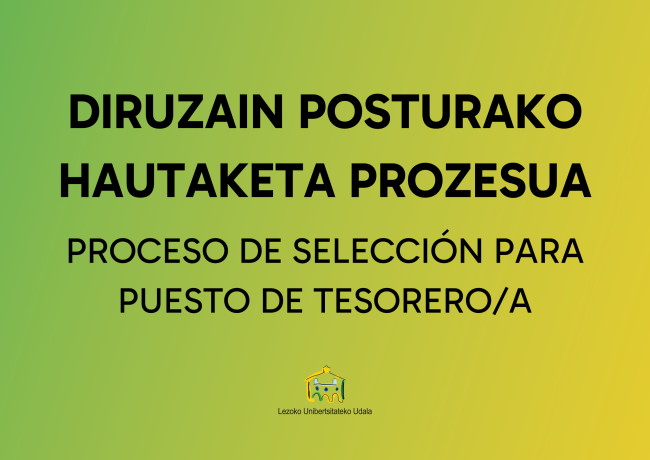 Diruzain posturako hautaketa prozesua