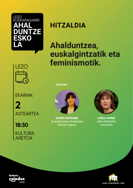 Ahalduntze eskola - ekainak 2